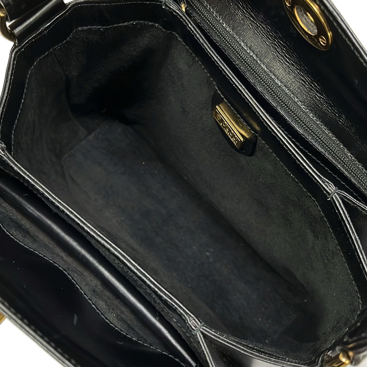 Gucci Handbag Vintage Black Leather — view 7