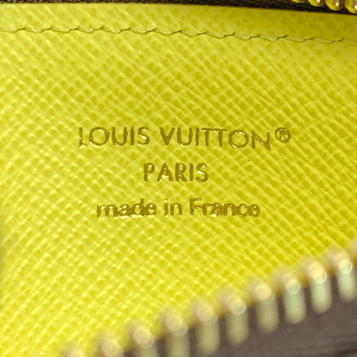 Louis Vuitton Monogram Card Case Romy Yellow Coin Purse — view 5