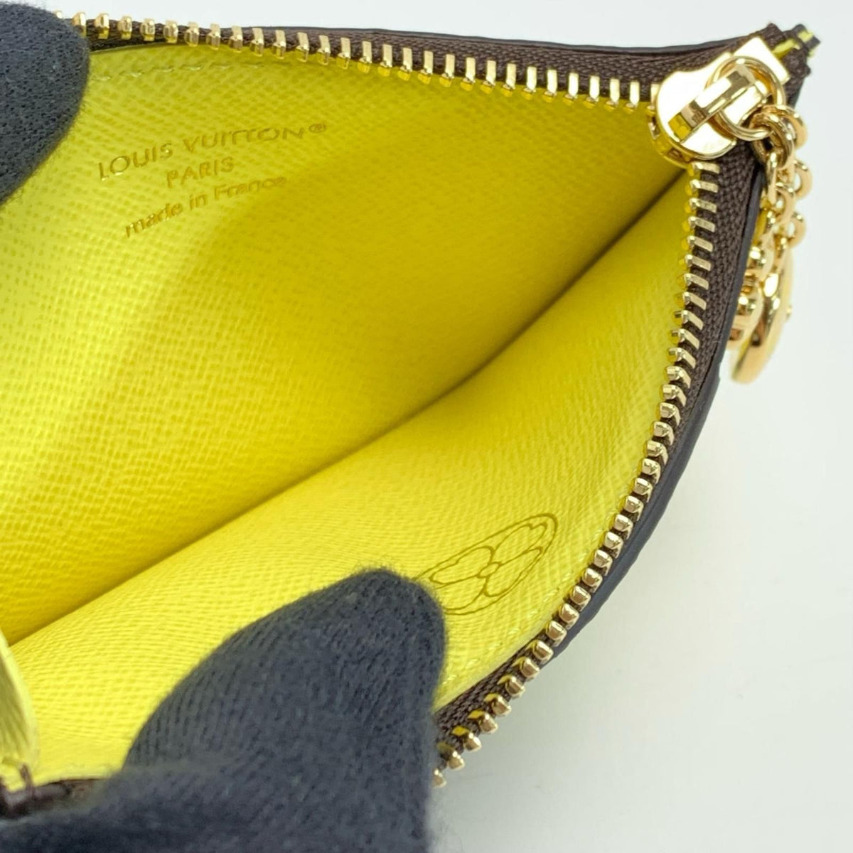 Louis Vuitton Monogram Card Case Romy Yellow Coin Purse — view 4