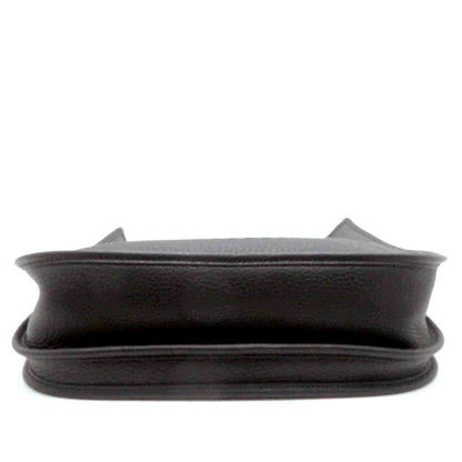 Hermes Evelyne Iiipm Black Shoulder Bag Taurillon Clemence Stamp — view 3