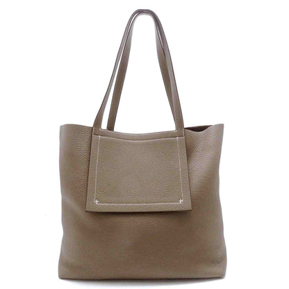 Hermes Cabas Sellier 46 Etoupe Tote Taurillon Clemence Stamp