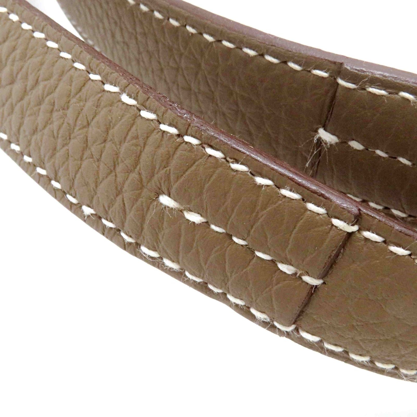 Hermes Cabas Sellier 46 Etoupe Tote Taurillon Clemence Stamp — view 8