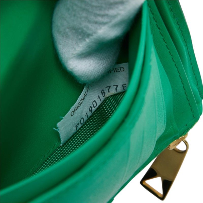 Bottega Veneta Intrecciato Bifold Wallet Paraquito Green Leather — view 8