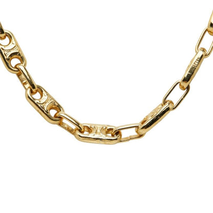 Celine Macadam Long Chain Necklace Gold Plated — view 2