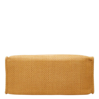 Dolce & Gabbana Logo Tote Shoulder Bag Brown Raffia Leather — view 3