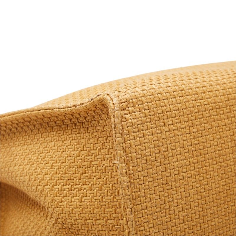 Dolce & Gabbana Logo Tote Shoulder Bag Brown Raffia Leather — view 5
