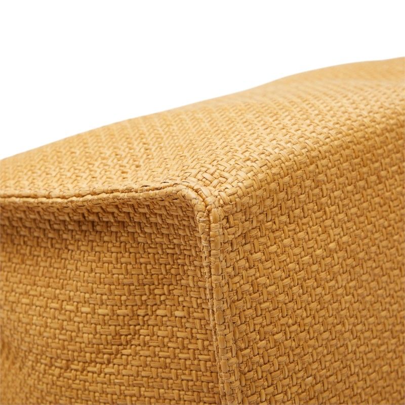 Dolce & Gabbana Logo Tote Shoulder Bag Brown Raffia Leather — view 7