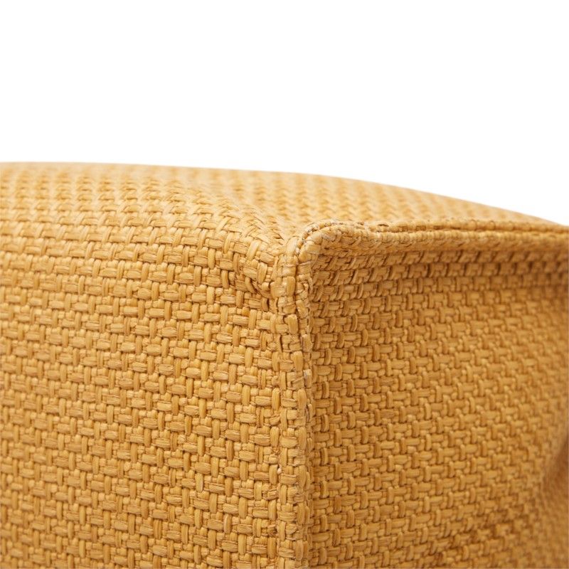 Dolce & Gabbana Logo Tote Shoulder Bag Brown Raffia Leather — view 4