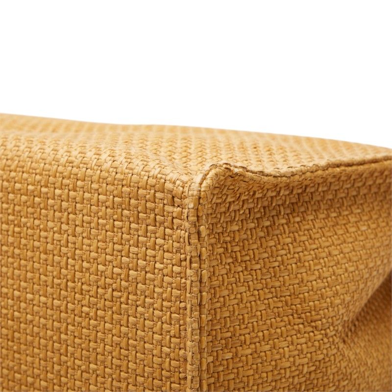 Dolce & Gabbana Logo Tote Shoulder Bag Brown Raffia Leather — view 6