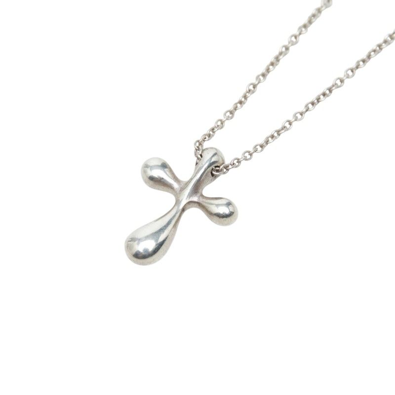 Tiffany & Co Small Cross Necklace Silver