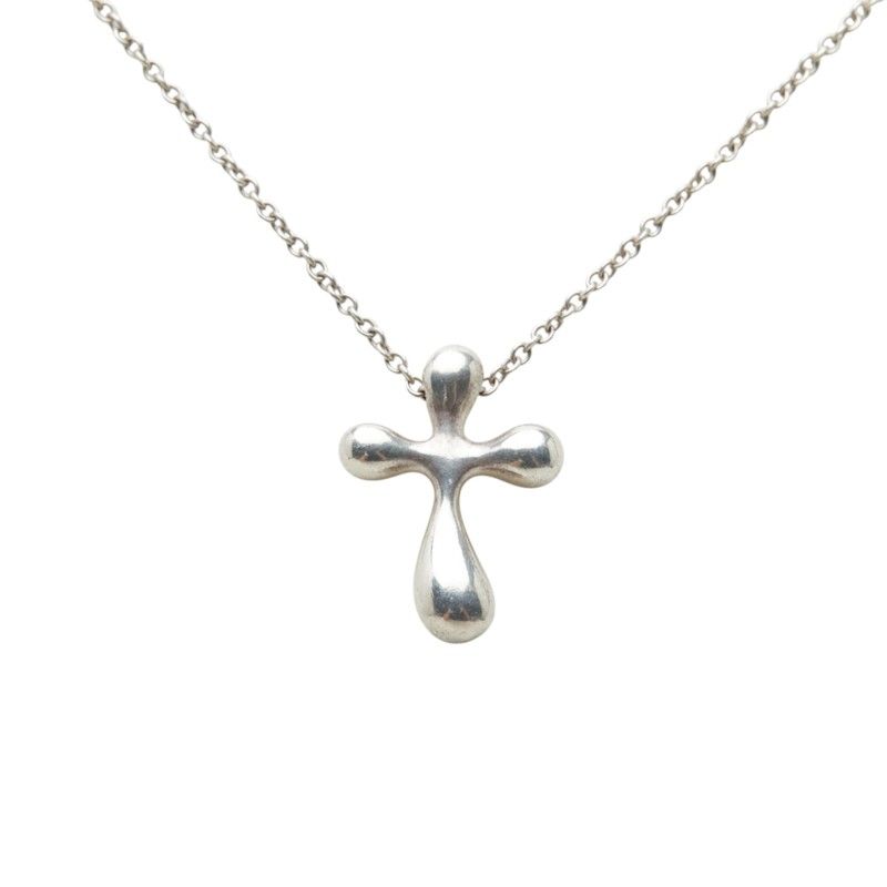 Tiffany & Co Small Cross Necklace Silver — view 2