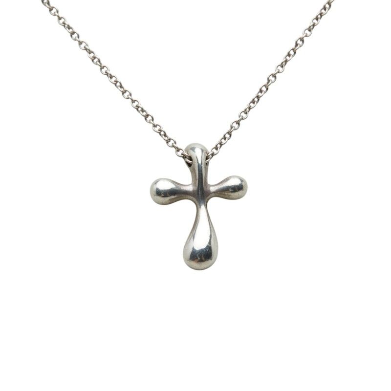 Tiffany & Co Small Cross Necklace Silver — view 3