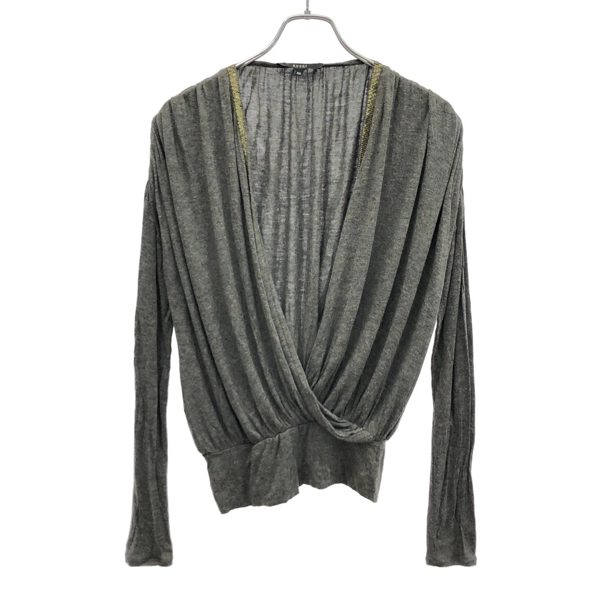 Gucci Sequin Design Knit Top Gray Sweater XS