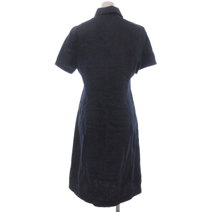 Gucci Shirt Dress Short Sleeve Linen Knee-Length Tom Ford Era Indigo 38 — view 3