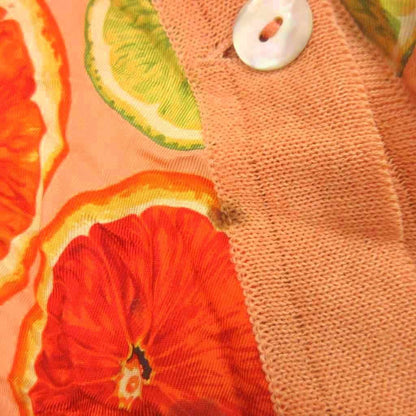 Gucci Vest Fruit All Over Print Tom Ford Era Linen Silk Orange — view 5
