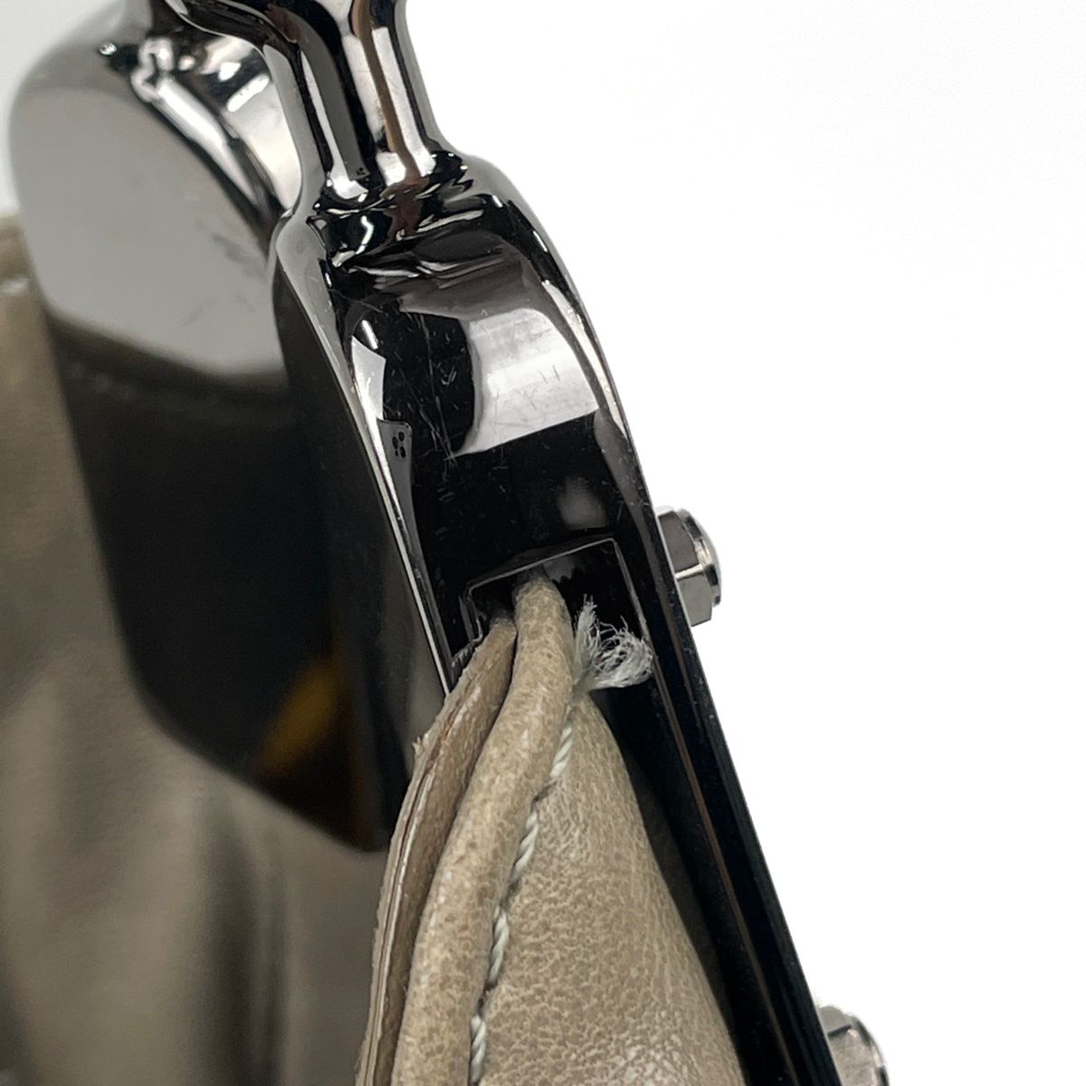 Celine Shoulder Bag Fringe Leather Gray — view 5