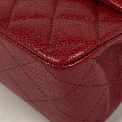 Chanel Shoulder Bag Quilted Double Flap CC Logo Caviar Leather — view 3