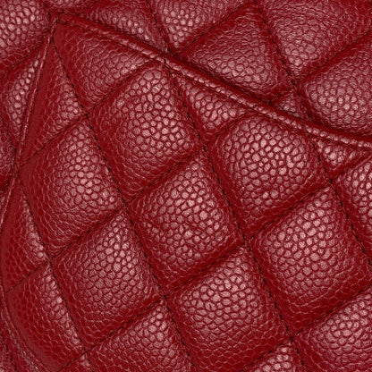 Chanel Shoulder Bag Quilted Double Flap CC Logo Caviar Leather — view 4