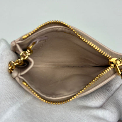 Miu Miu Card Case Matelasse Coin Purse Leather Pink — view 6