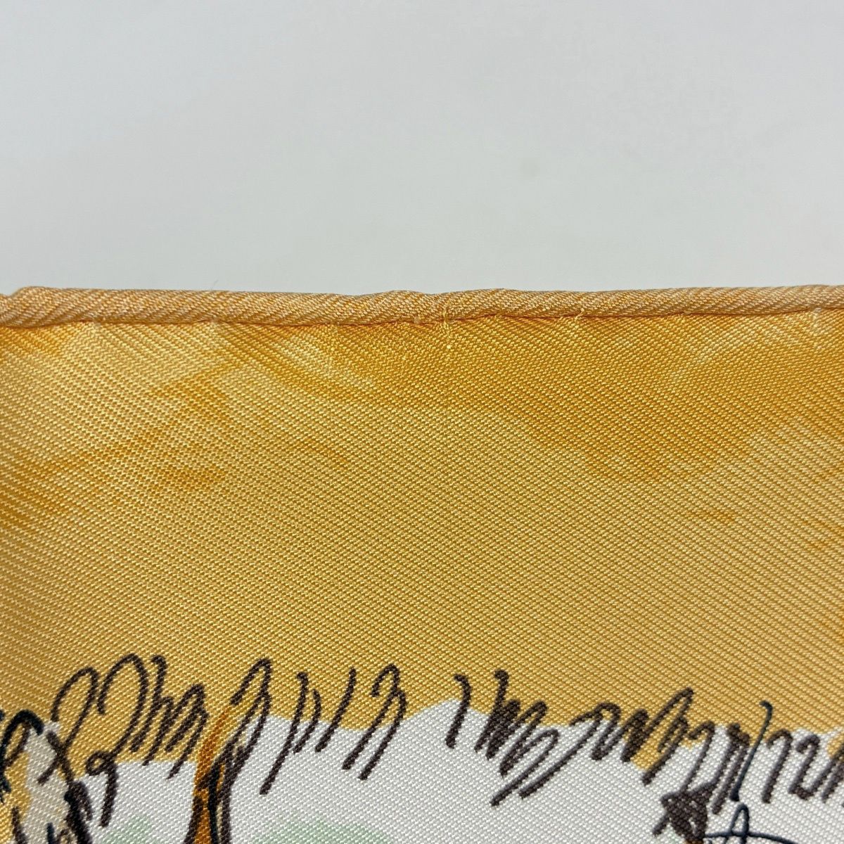 Hermes Carre 90 les Amazones Scarf on Horseback Silk Yellow Multicolor — view 3