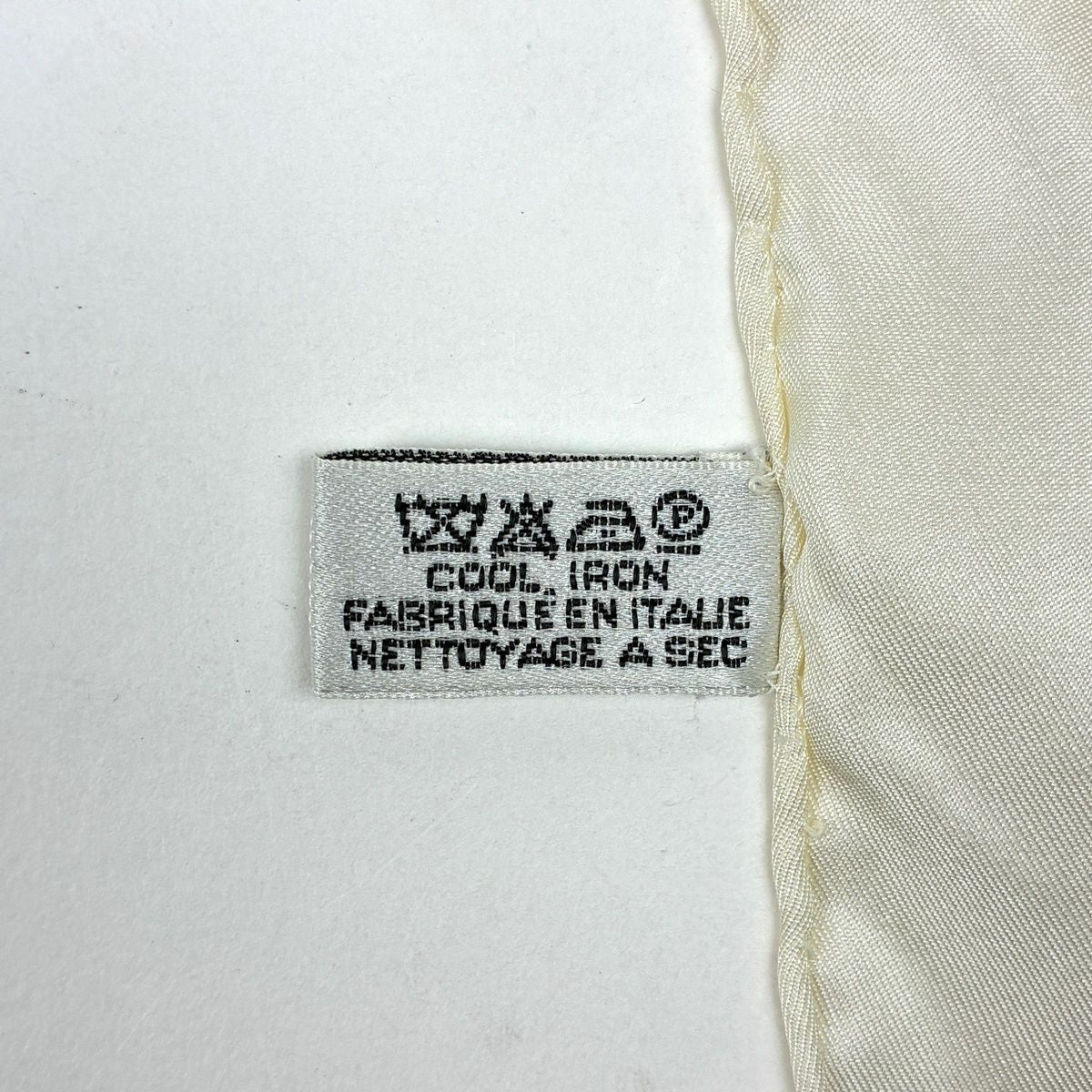 Chanel Scarf CC Logo Silk White Multicolor — view 3