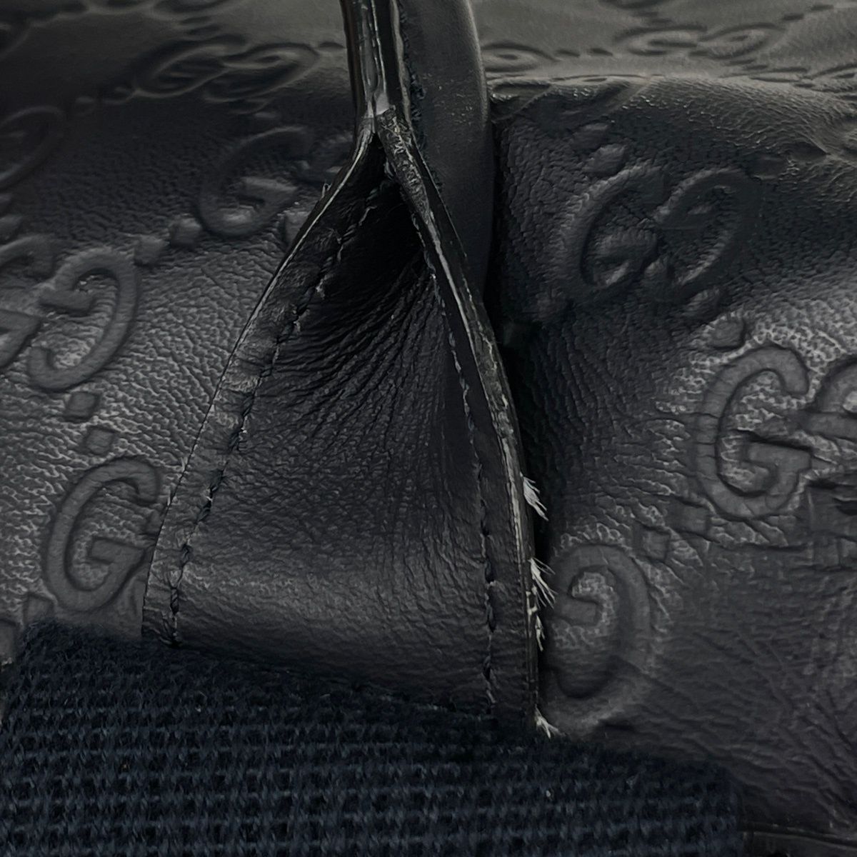 Gucci Backpack Guccissima Leather Navy — view 8
