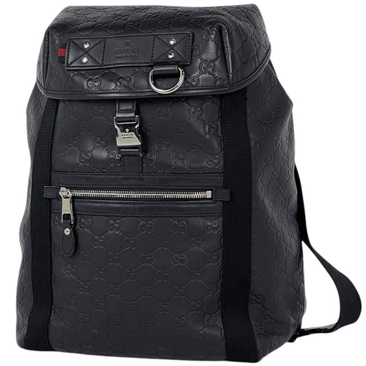Gucci Backpack Guccissima Leather Navy