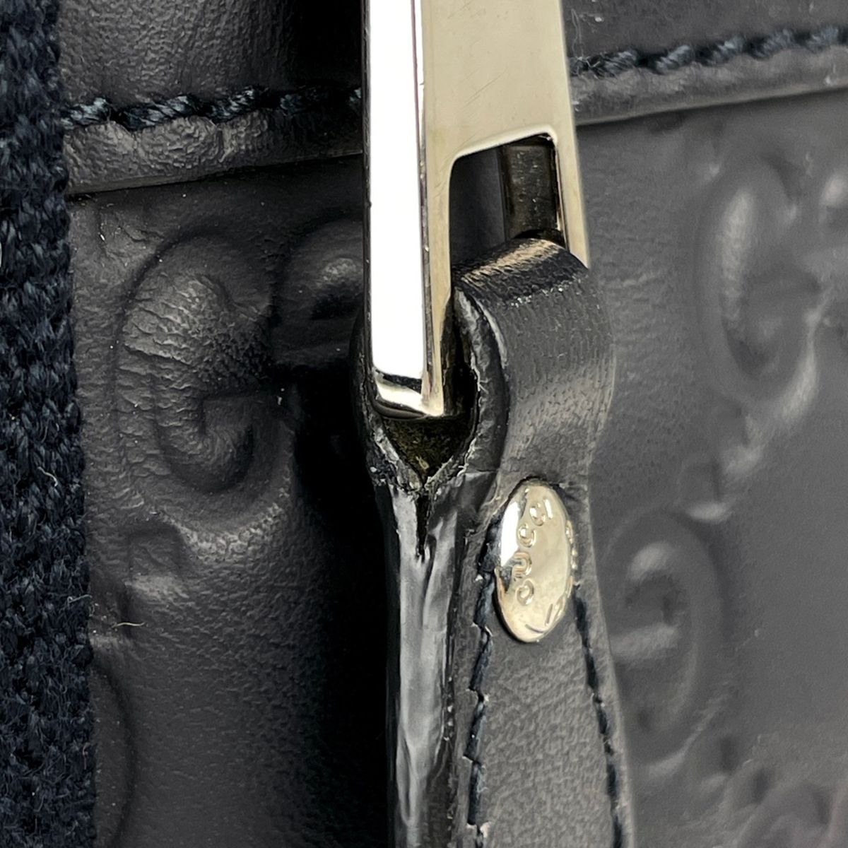 Gucci Backpack Guccissima Leather Navy — view 6