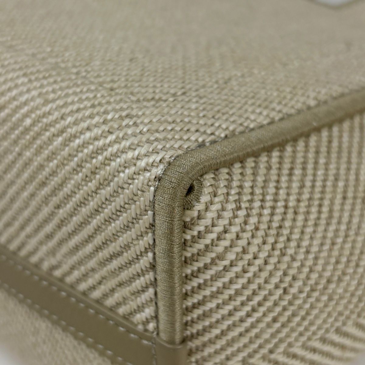 Loewe Tote Font Small 2-Way Canvas Beige — view 3