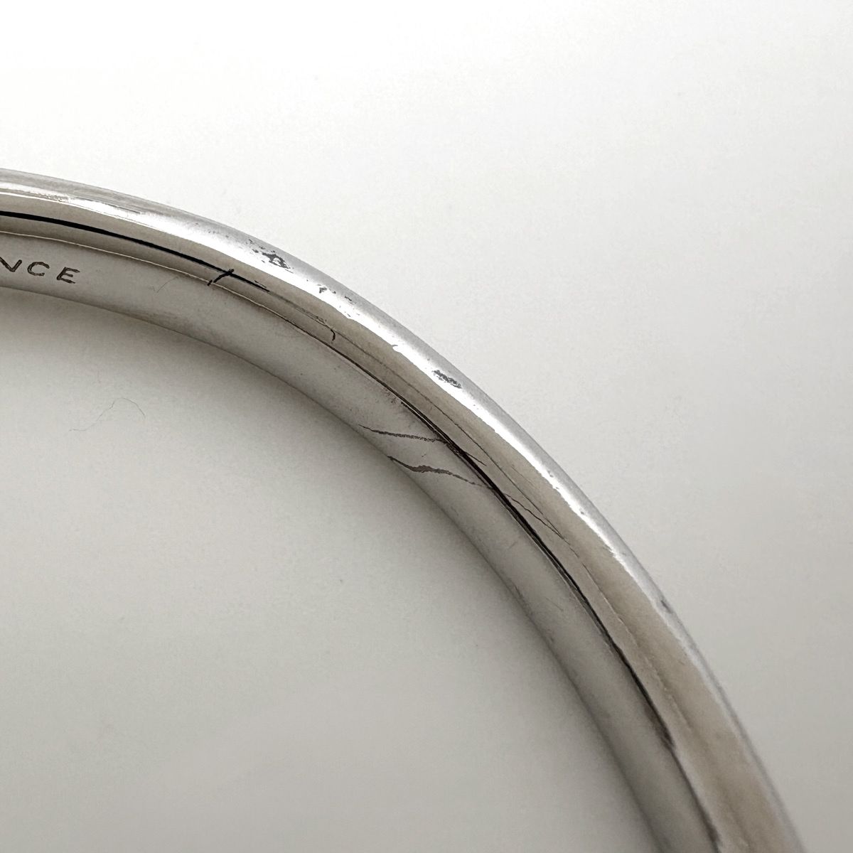 Hermes Bangle Cheval Hose Metal Silver Bracelet — view 5
