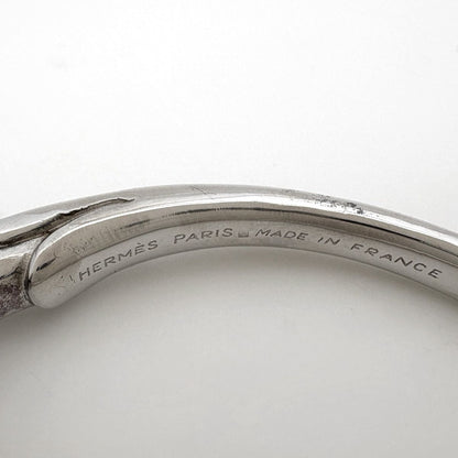 Hermes Bangle Cheval Hose Metal Silver Bracelet — view 6