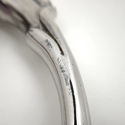 Hermes Bangle Cheval Hose Metal Silver Bracelet — view 4