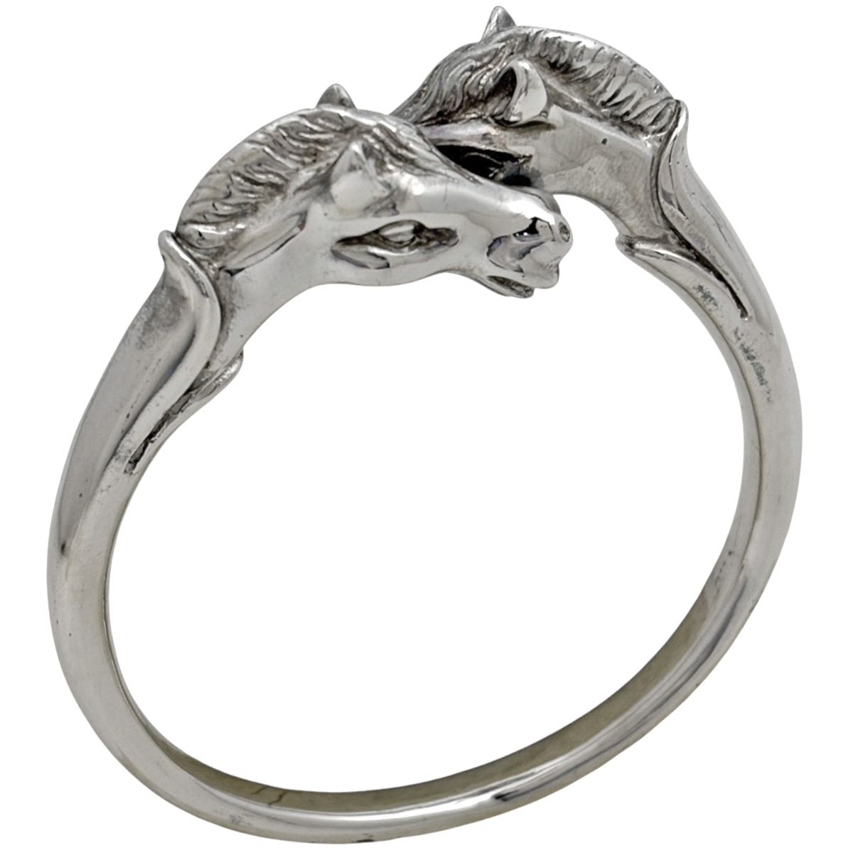 Hermes Bangle Cheval Hose Metal Silver Bracelet