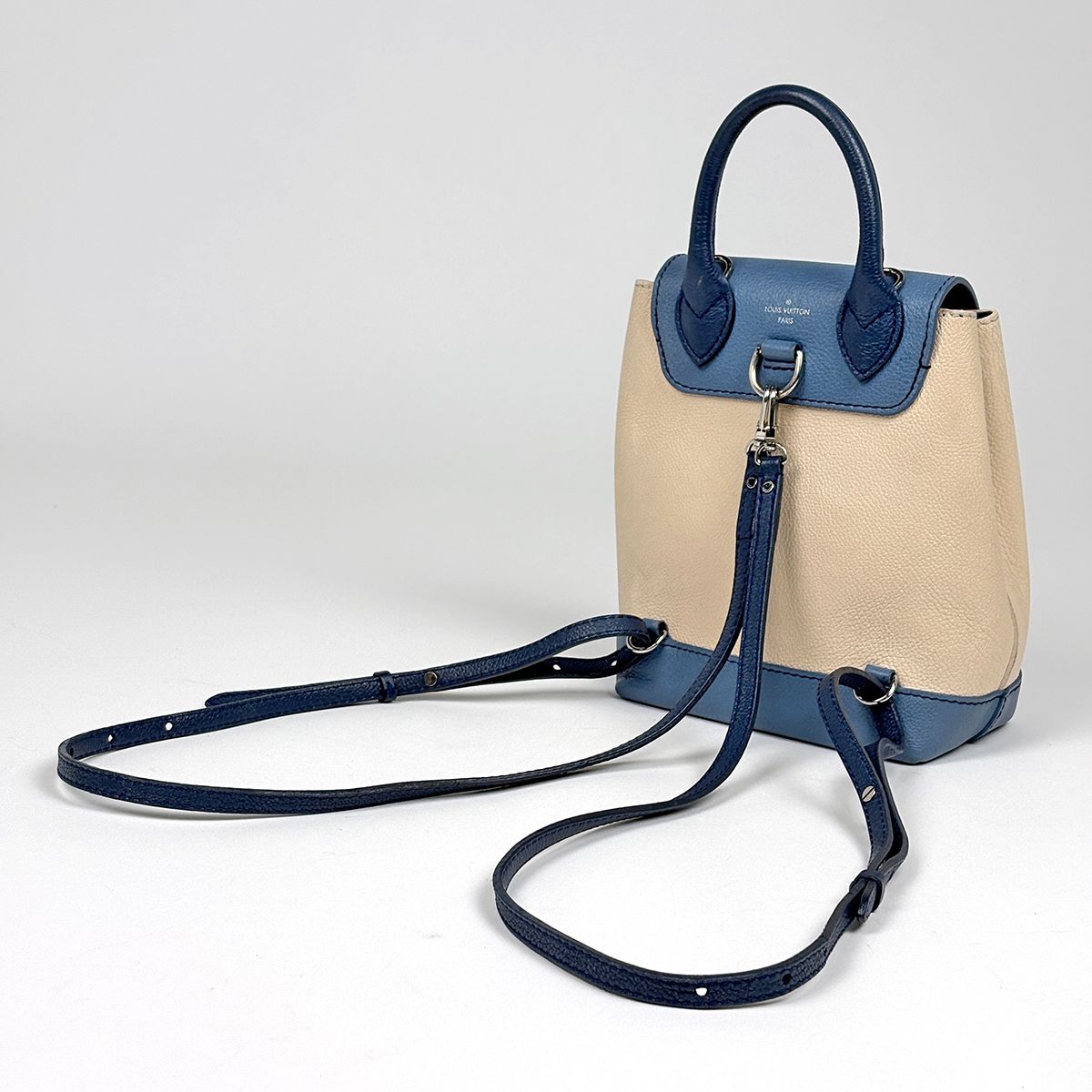 Louis Vuitton Lockme Backpack Mini Leather Blue Jean — view 2