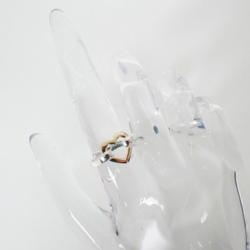 Tiffany & Co 925/750 Open Heart Ring — view 4