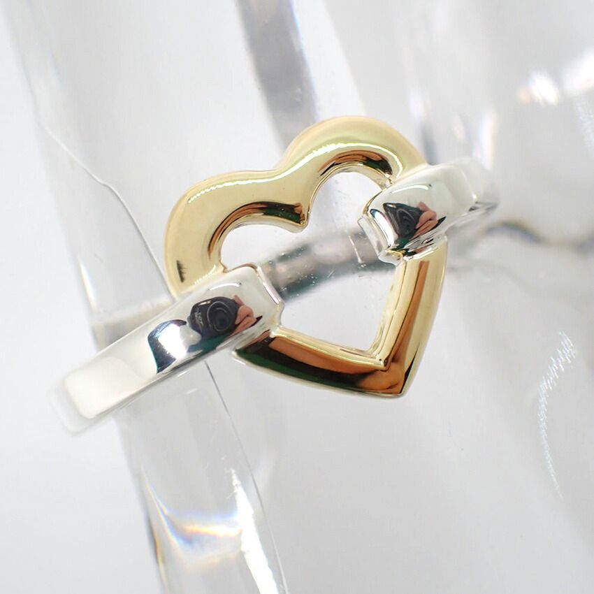 Tiffany & Co 925/750 Open Heart Ring — view 5