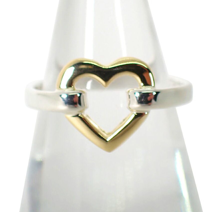 Tiffany & Co 925/750 Open Heart Ring