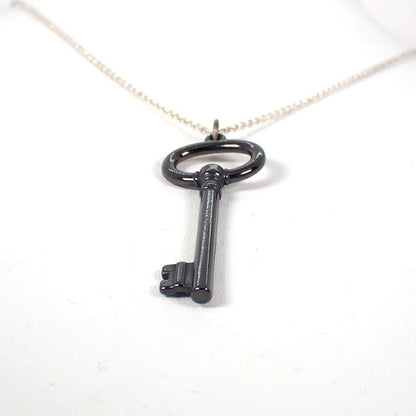 Tiffany & Co 925 Titanium Key Pendant Necklace — view 4