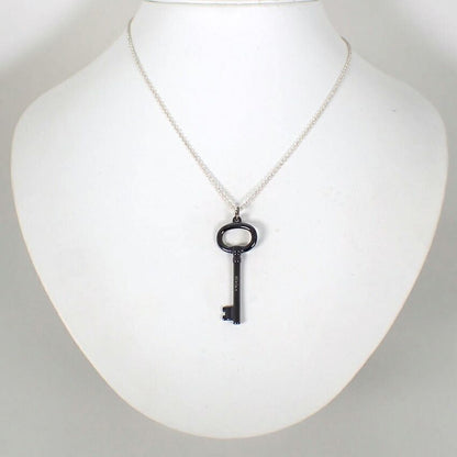 Tiffany & Co 925 Titanium Key Pendant Necklace — view 2