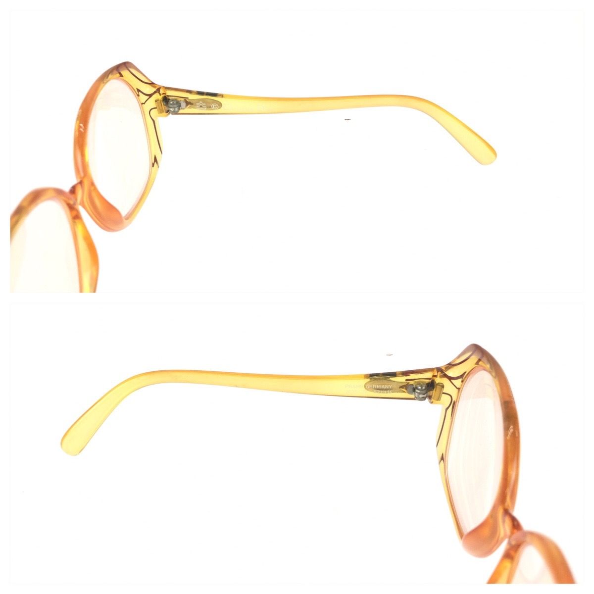 Dior Vintage Optil 52 14 Orange Acetate Sunglasses Frame Eyewear — view 6