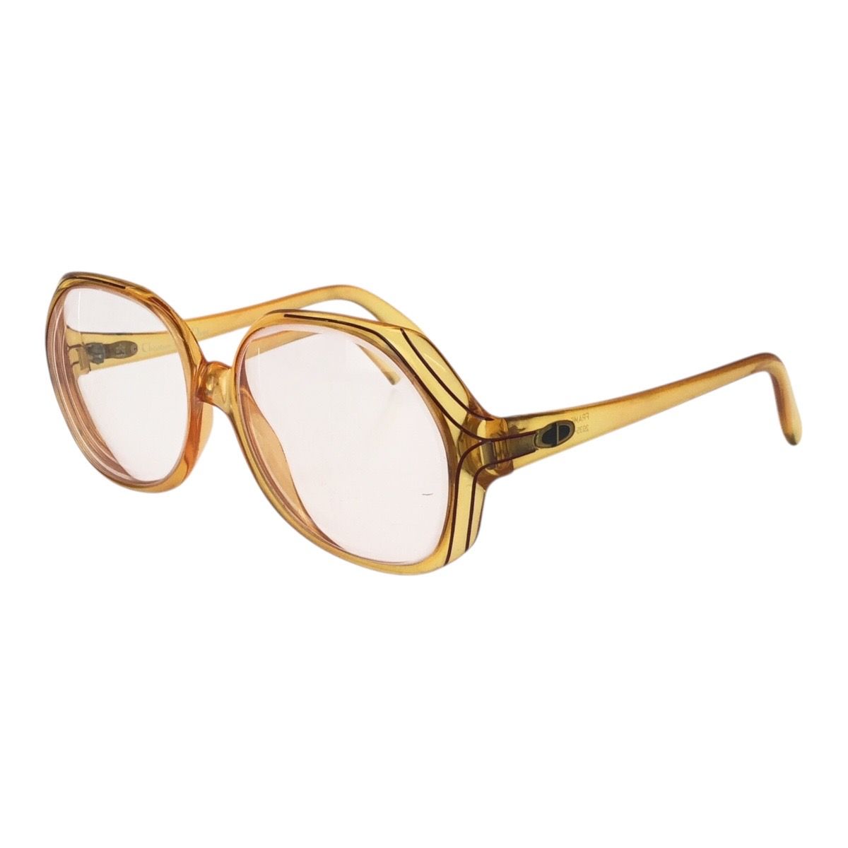 Dior Vintage Optil 52 14 Orange Acetate Sunglasses Frame Eyewear