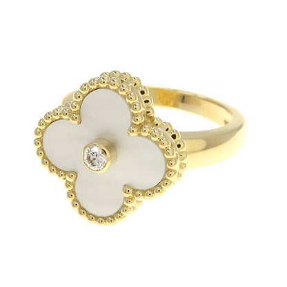 Van Cleef & Arpels Vintage Alhambra Ring Mother of Pearl — view 2