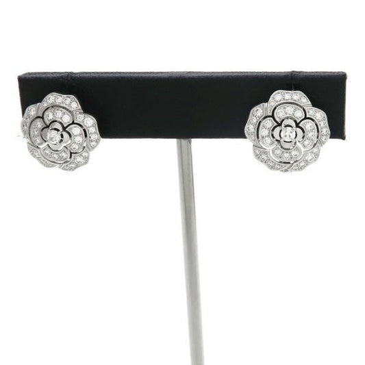 Chanel Camellia Collection Diamond Earrings