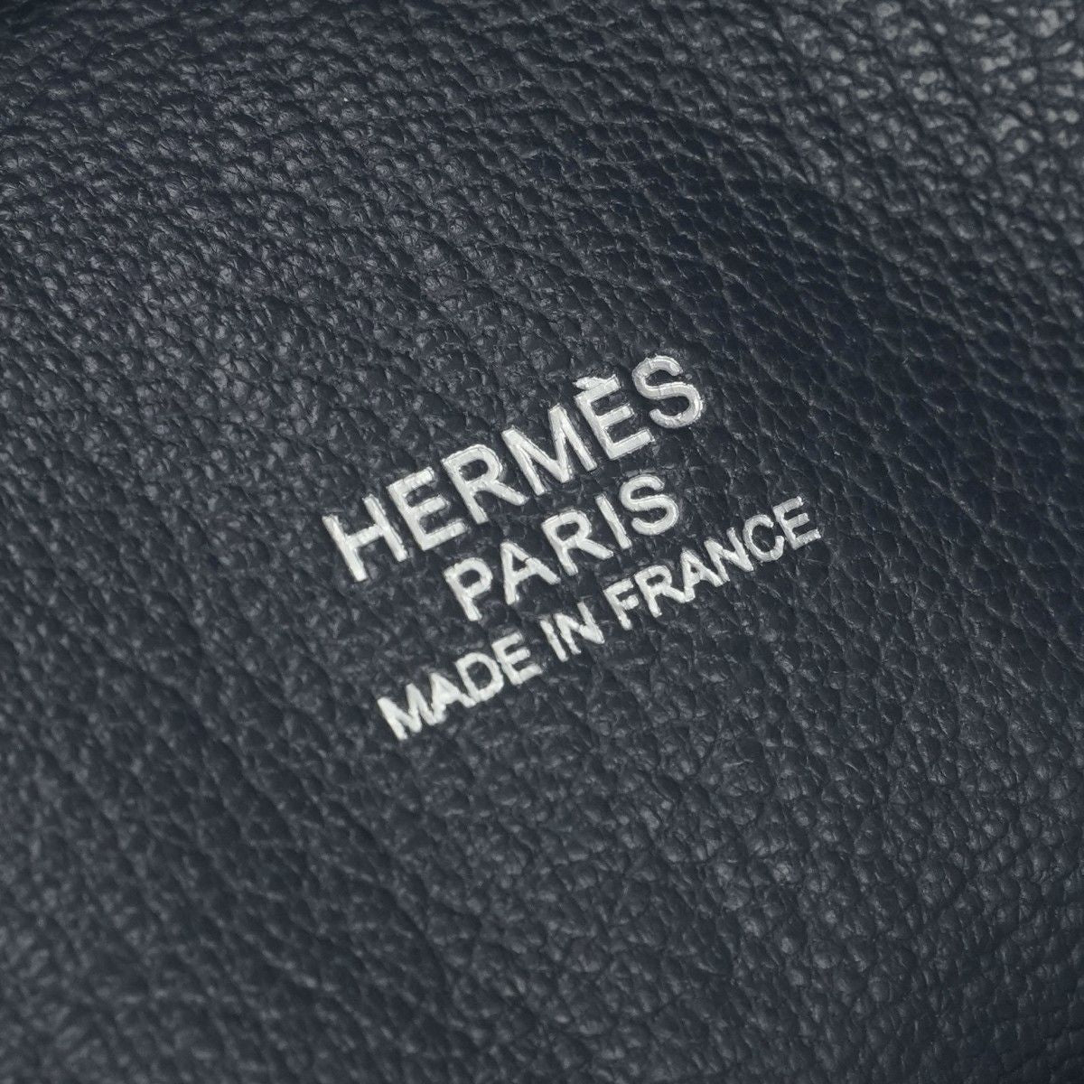 Hermes Plume 28 Tote Evercolor Blue Indigo Navy Silver Handbag Business — view 7