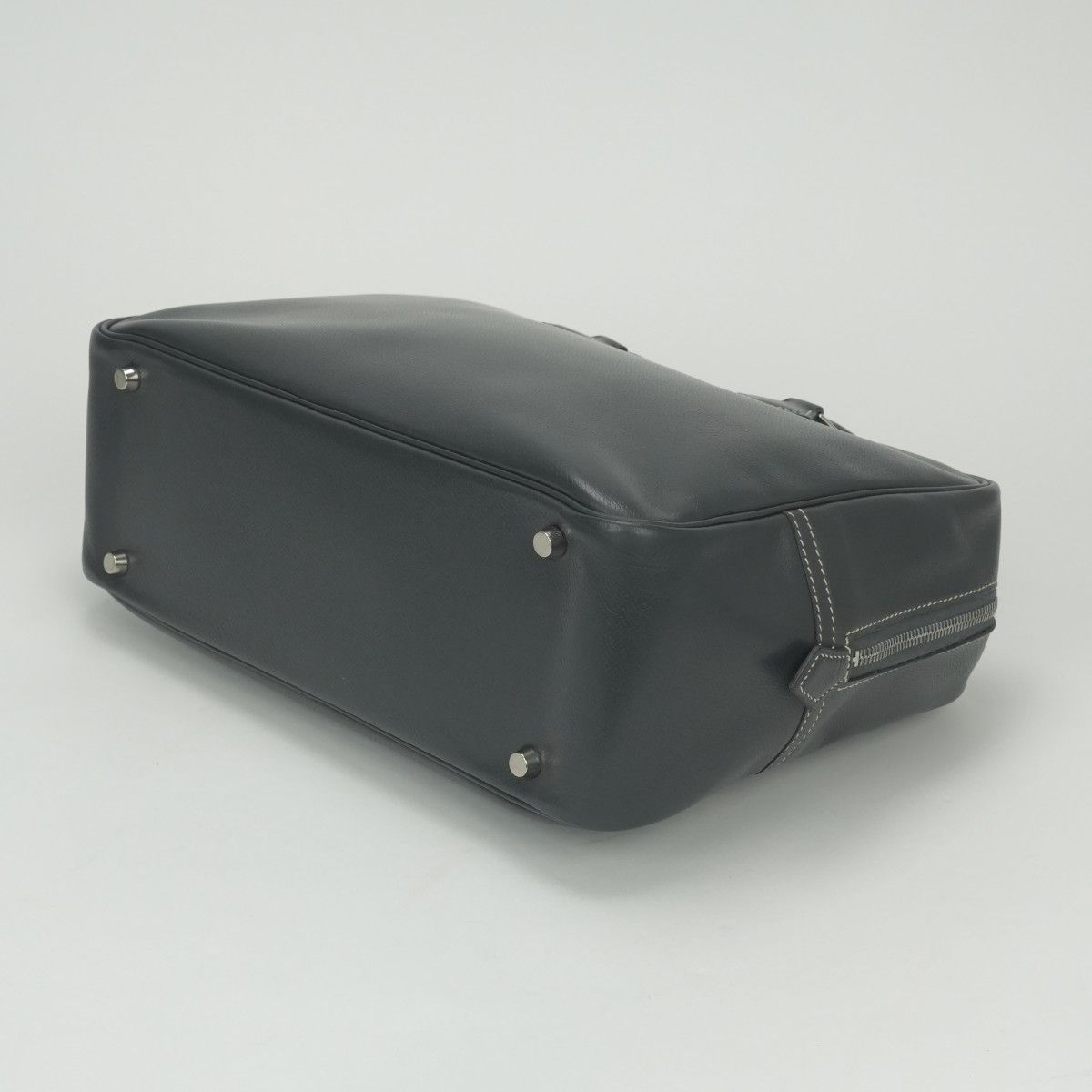 Hermes Plume 32 Tote Lycee Graphite Gray Silver Handbag — view 5