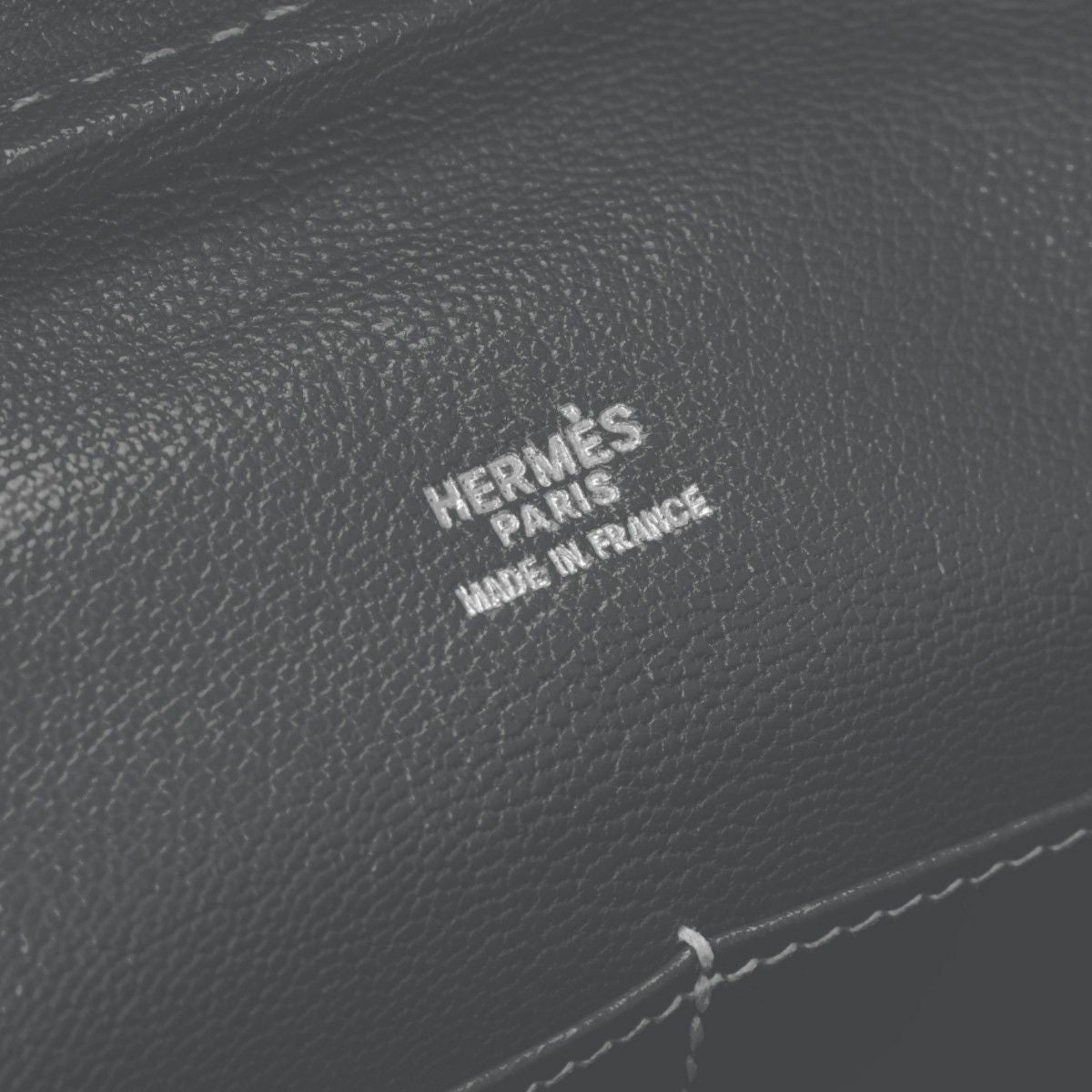Hermes Plume 32 Tote Lycee Graphite Gray Silver Handbag — view 7