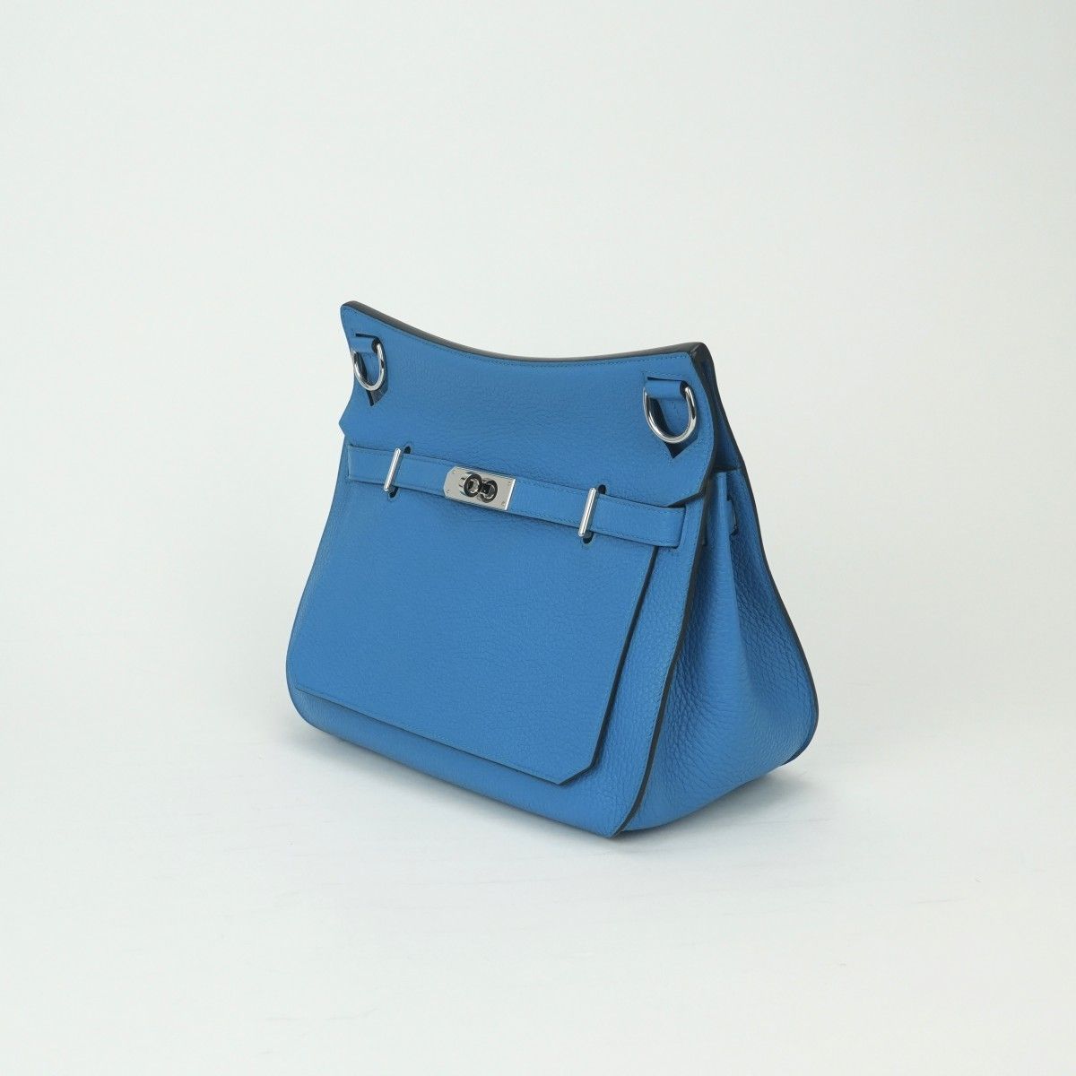 Hermes Jypsiere 28 Shoulder Bag Taurillon Clemence Blue Zanzibar Bluezanzibar — view 2