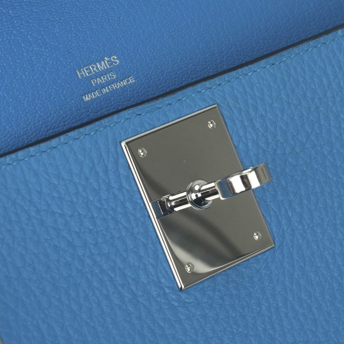Hermes Jypsiere 28 Shoulder Bag Taurillon Clemence Blue Zanzibar Bluezanzibar — view 7