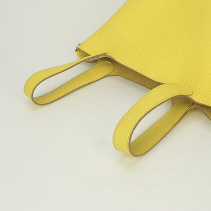 Hermes Picotin Lock PM Tote Taurillon Clemence Lime Yellow Silver — view 4