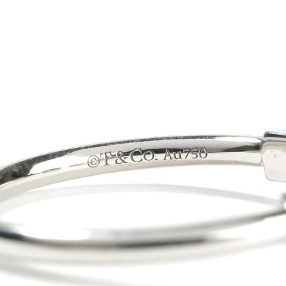 Tiffany & Co Diamond Wire Ring White Gold T Silver — view 4